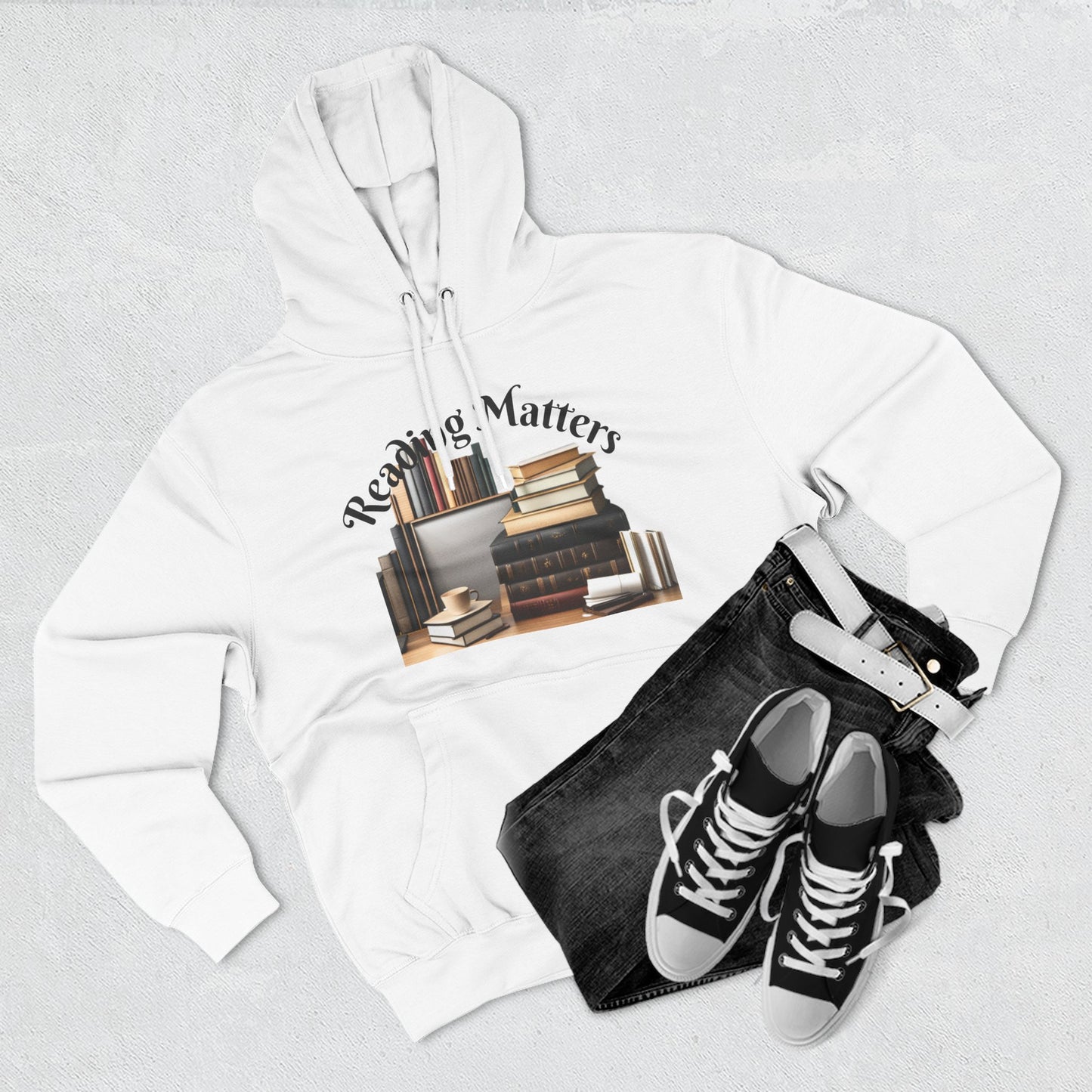 Stylish Literary Hoodie - 'Reading Matters' Fleece Sweatshirt, Gift for Book Lovers, Cozy Literature Apparel, Perfect for Stay-at-Home [...]