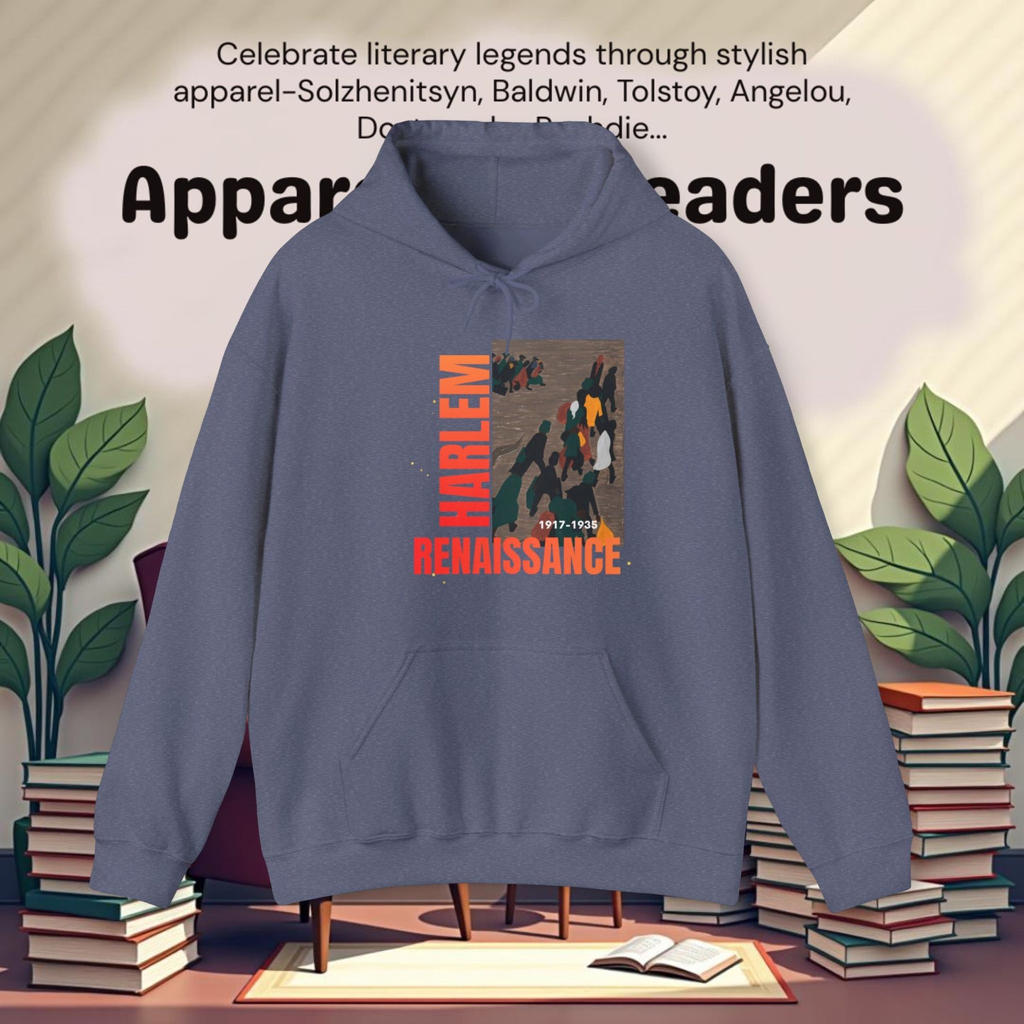 Harlem Renaissance Artwork..Unisex Heavy Blend™ Hooded Sweatshirt