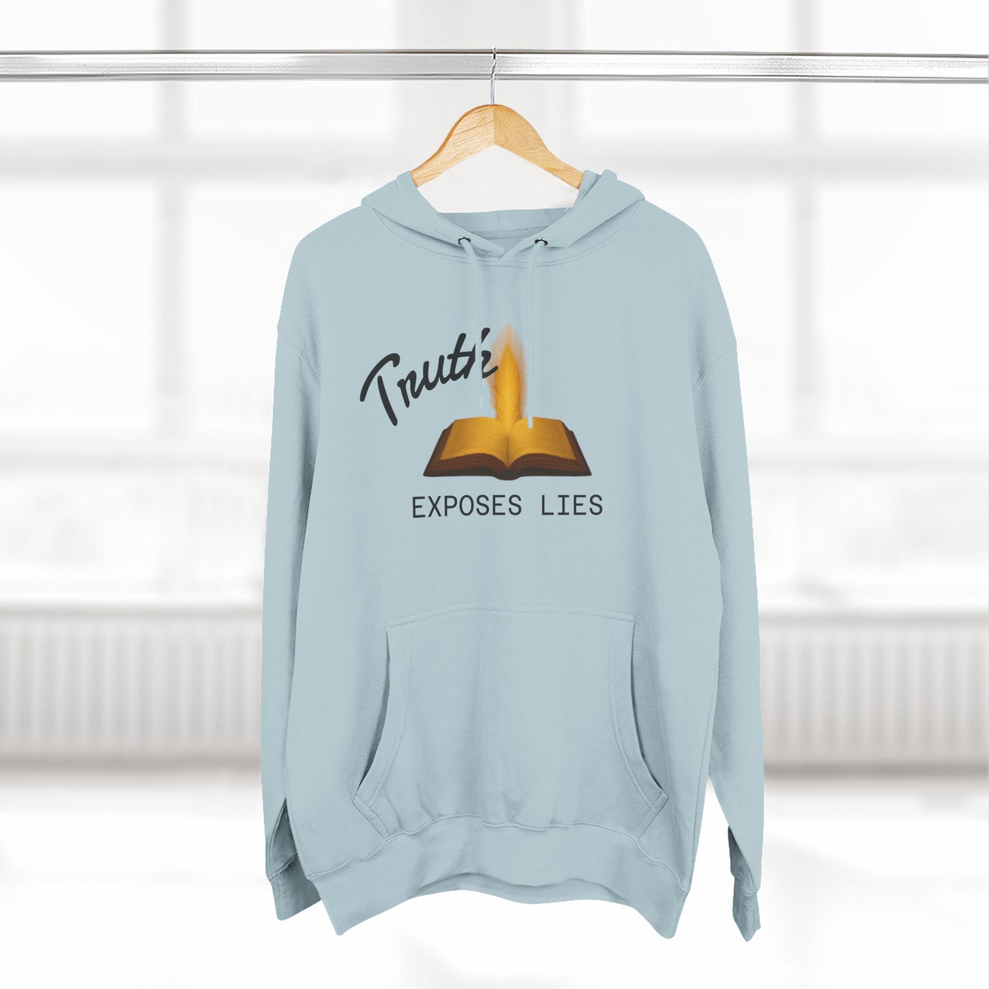 'Truth Exposes Lies' Fleece Hoodie Sweatshirt, Gift for Book Lovers, Cozy Literature Apparel, Perfect for Stay-at-Home [...]
