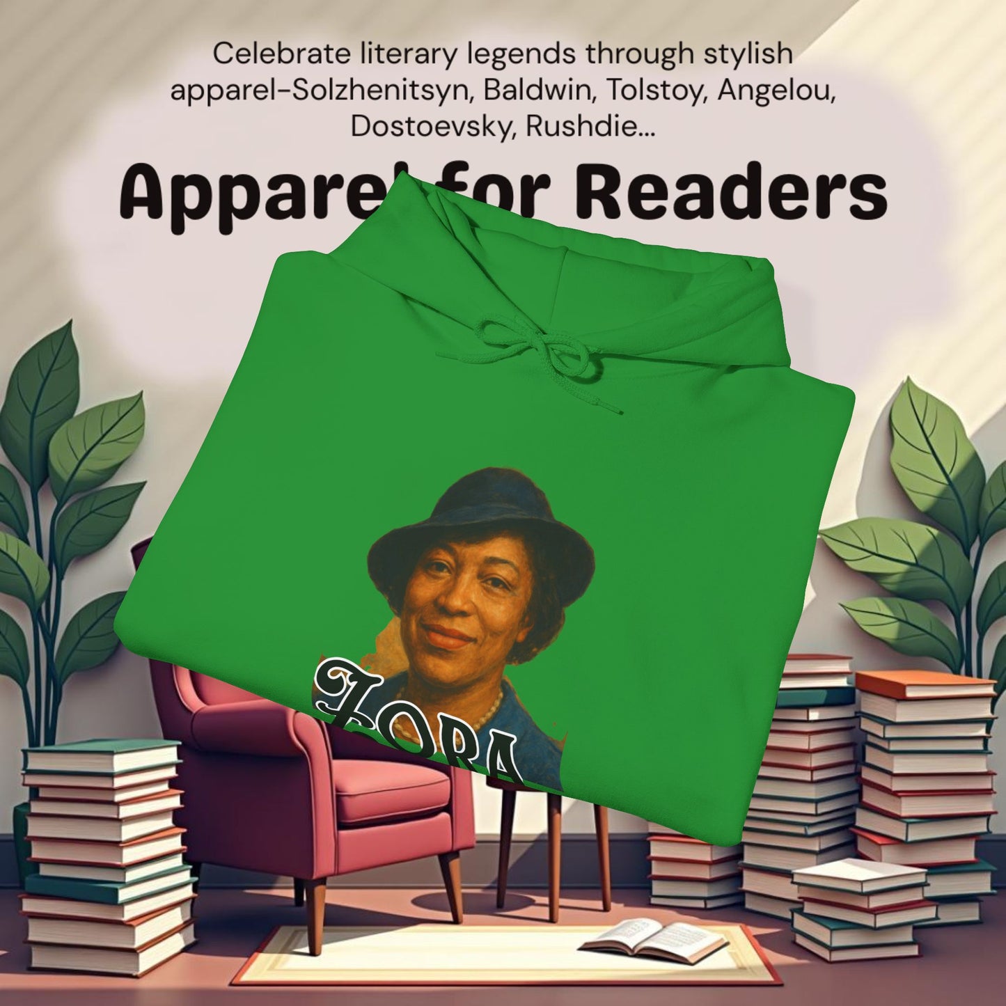 Zora Neale Hurston..Unisex Heavy Blend™ Hooded Sweatshirt