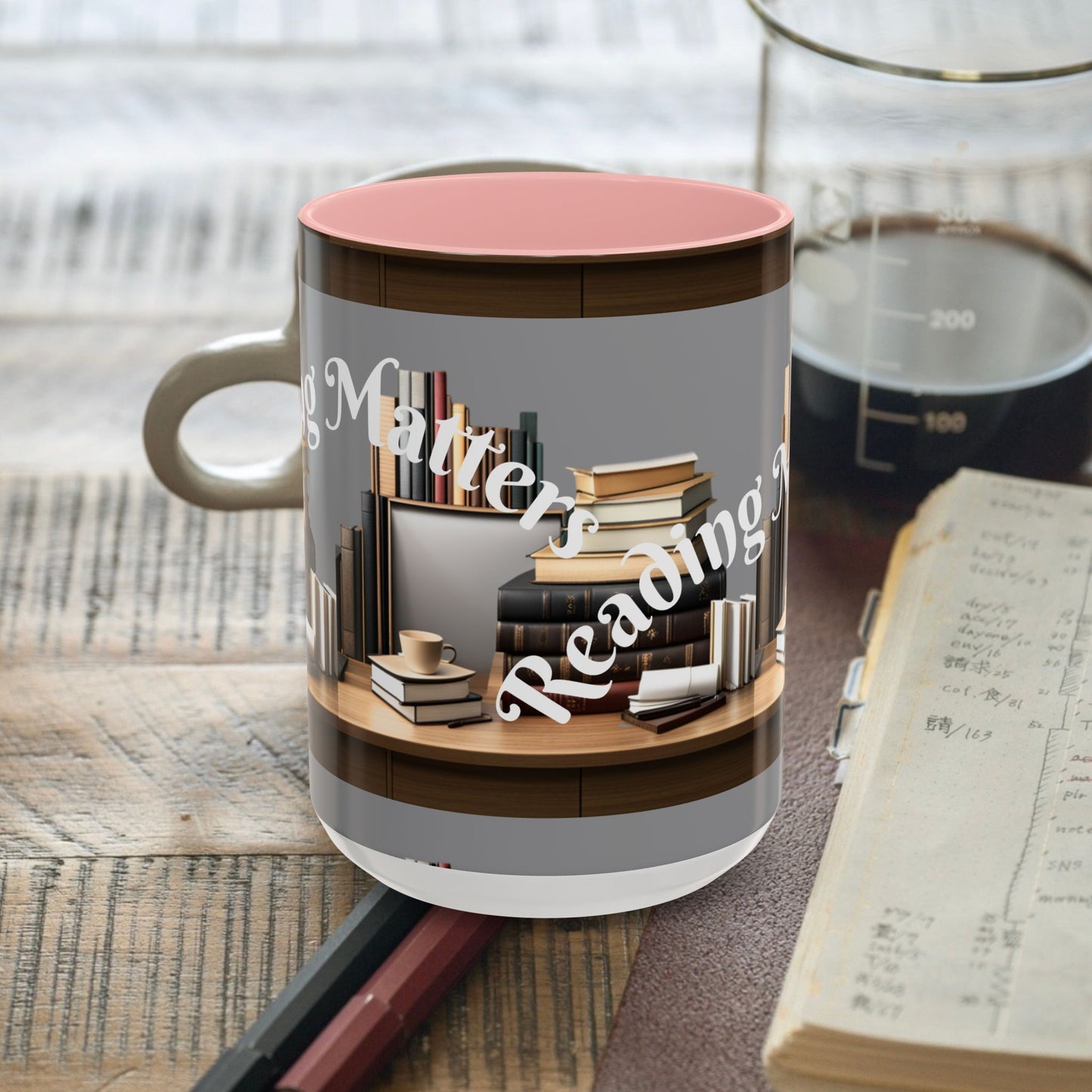 Reading Matters Color Lining  Mug (11, 15oz)