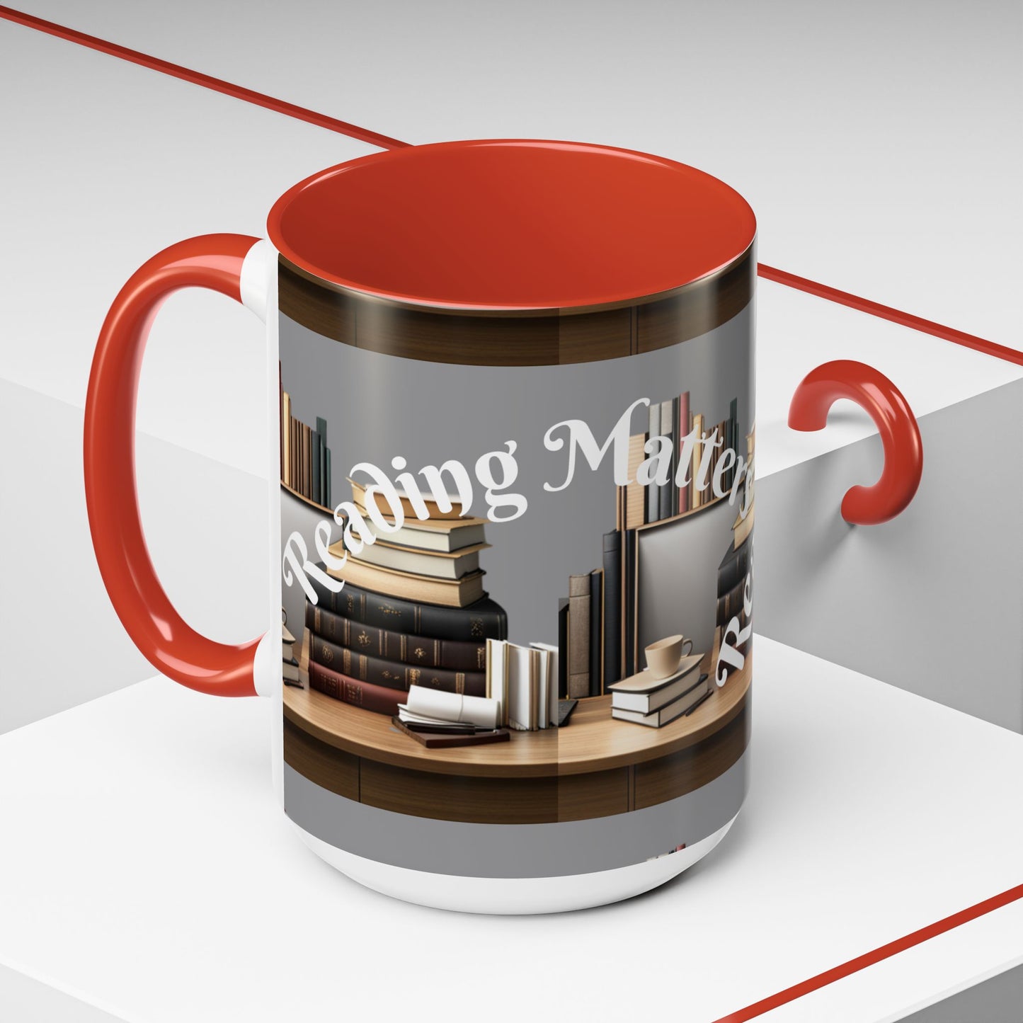 Reading Matters Color Lining  Mug (11, 15oz)