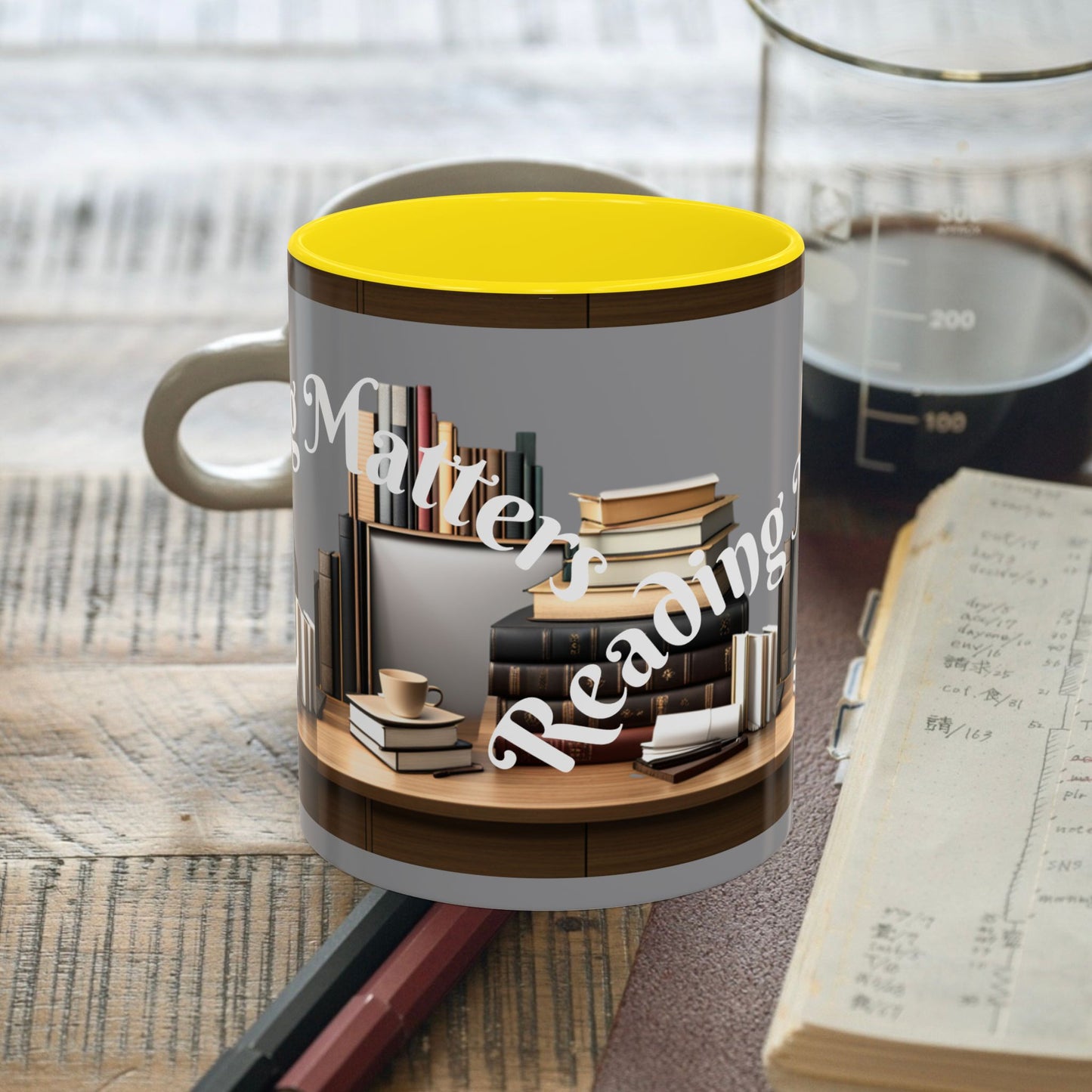 Reading Matters Color Lining  Mug (11, 15oz)