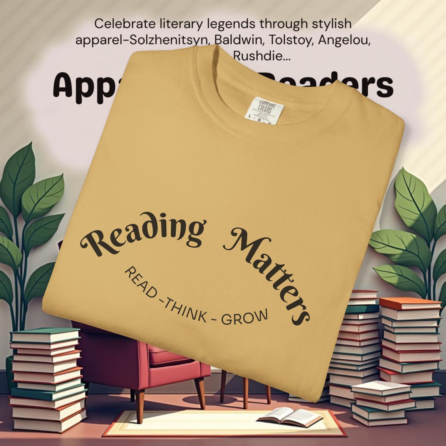 Read-Think- Grow Reading Matters  T-Shirts