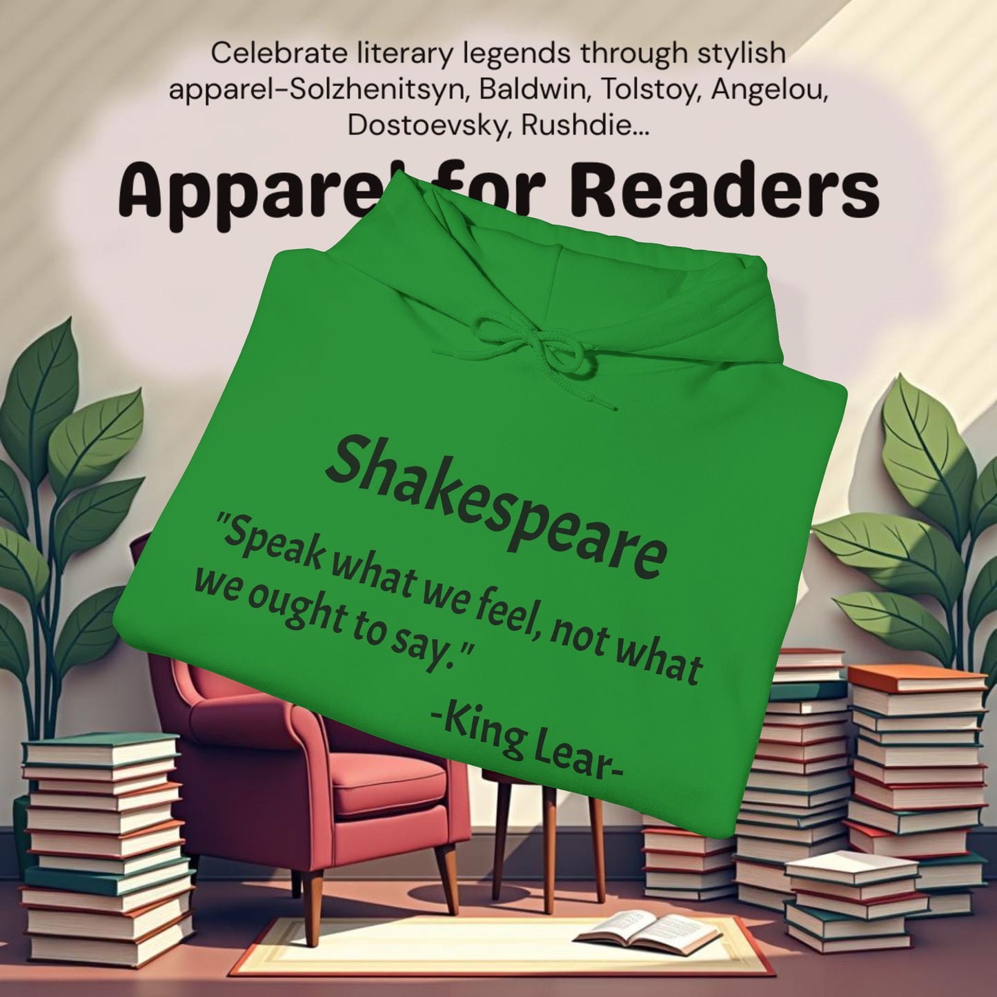 "Speak what we feel..".Unisex Heavy Blend™ Hooded Sweatshirt