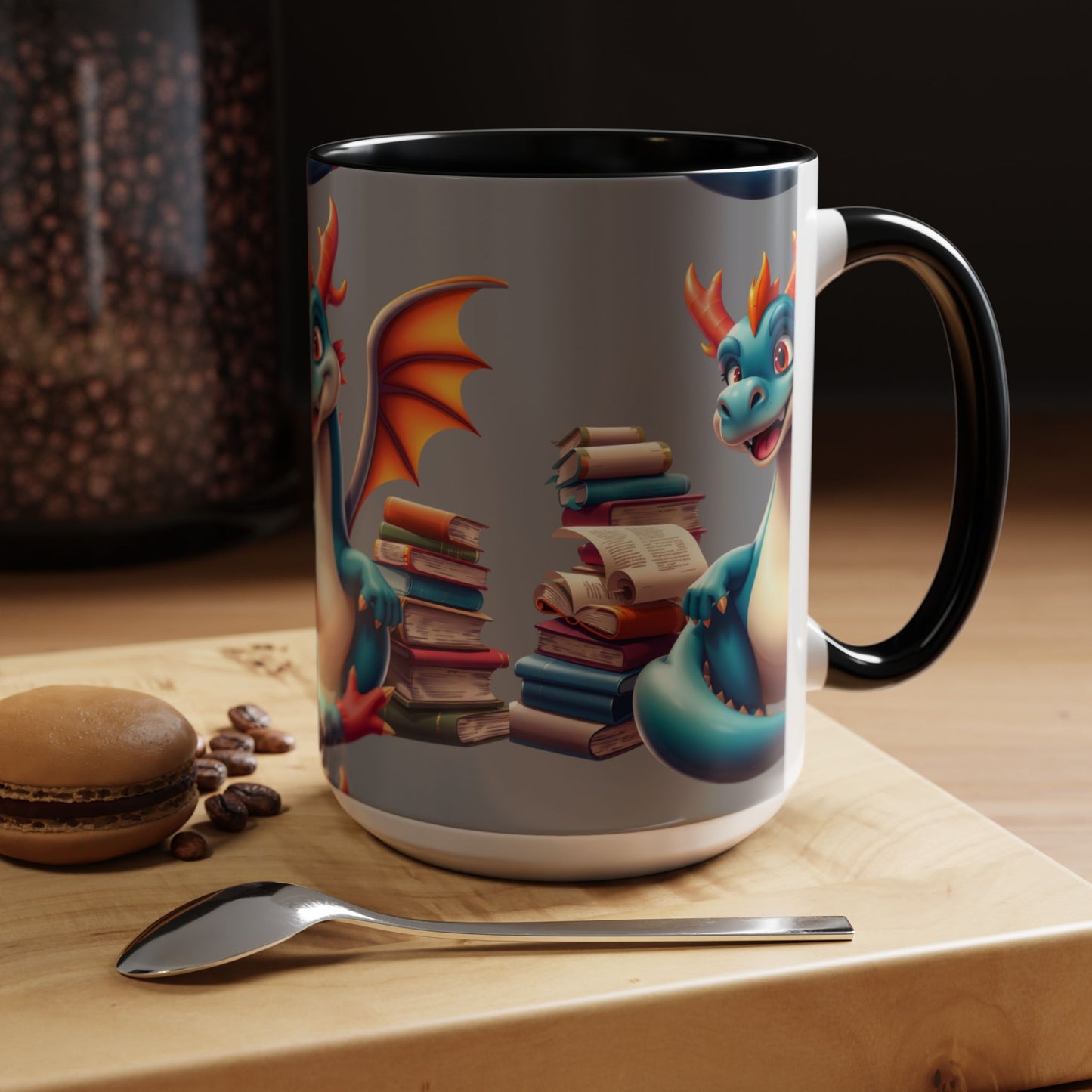 Literary Dragon Color Lining  Mug (11, 15oz)
