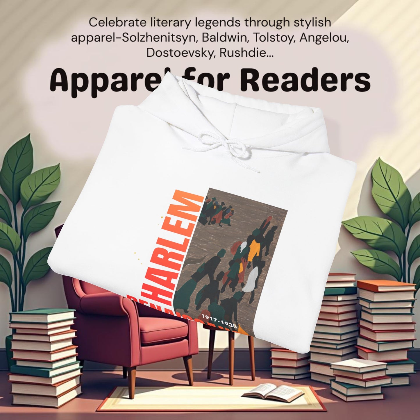 Harlem Renaissance Artwork..Unisex Heavy Blend™ Hooded Sweatshirt