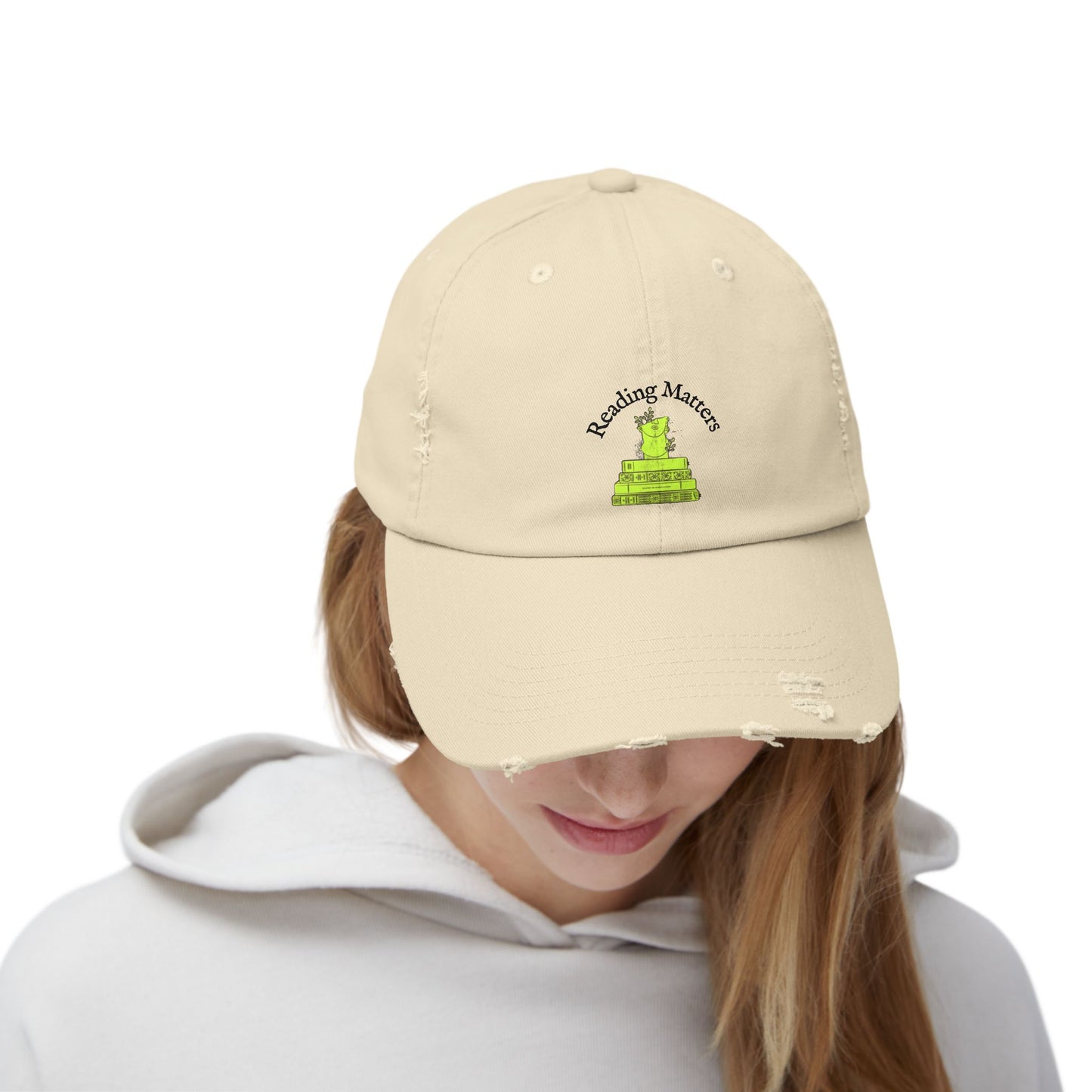 ReadingMatters Unisex Distressed Cap