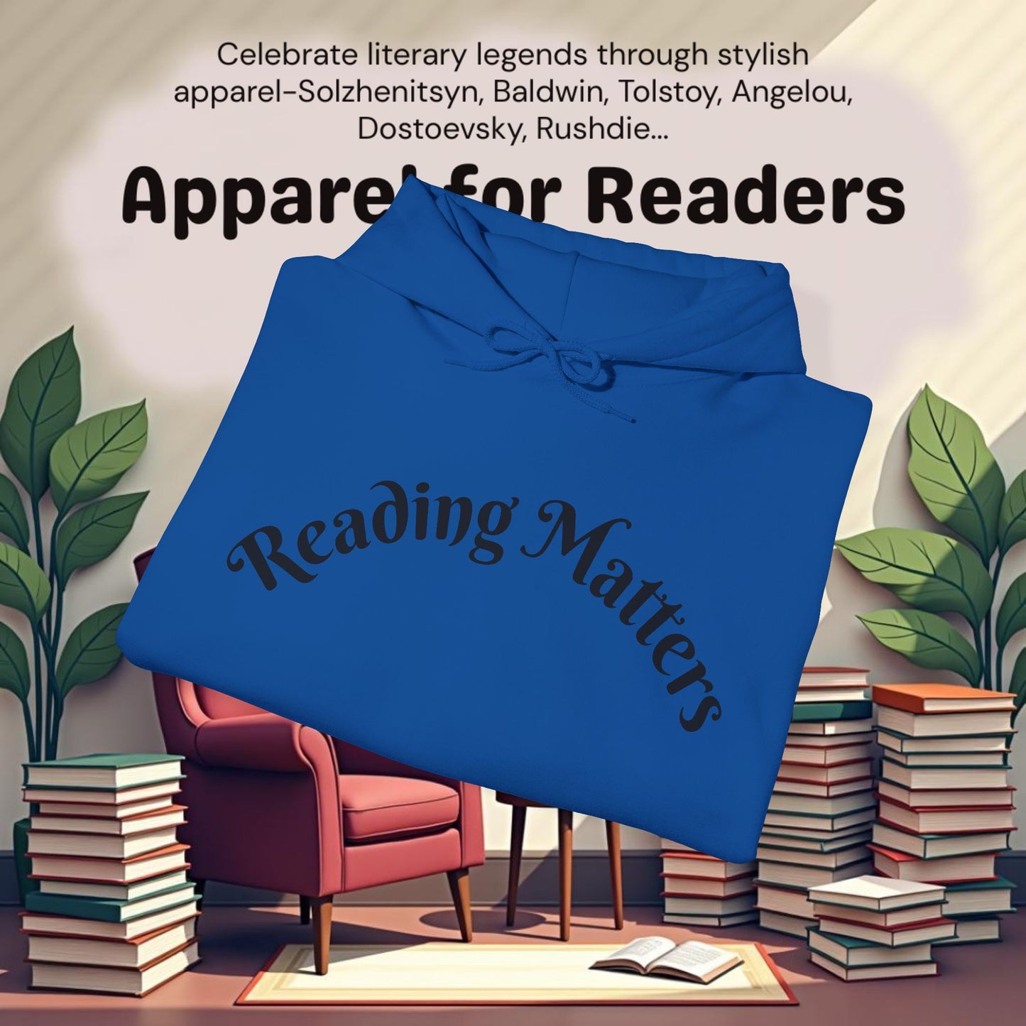 Reading Matters..Unisex Heavy Blend™ Hooded Sweatshirt