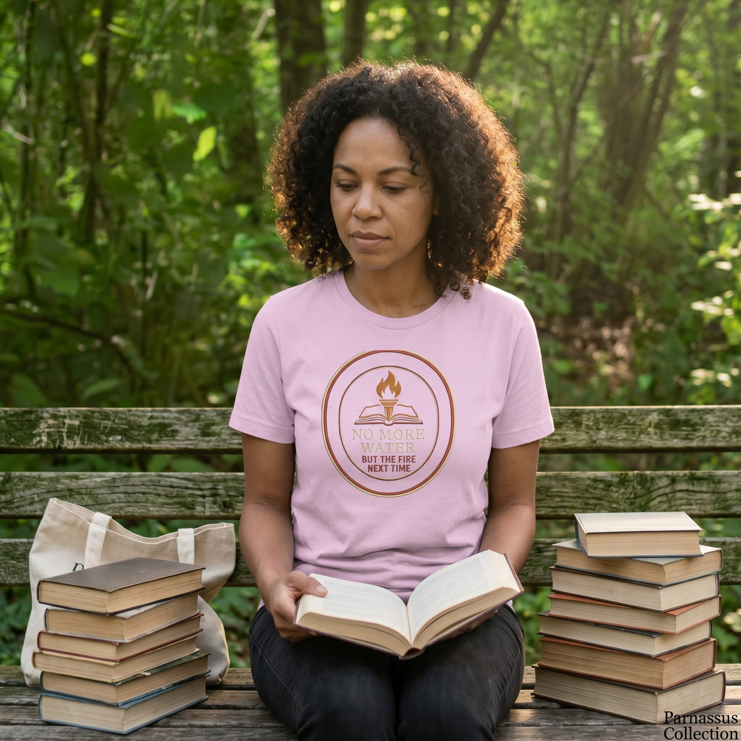 No More Water — But The Fire Next Time Literary Tee | Parnassus Collection