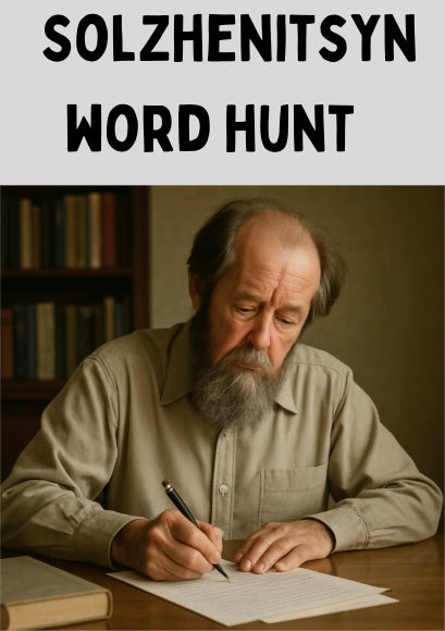 Solzhenitsyn Word Hunt Digital Download Puzzle