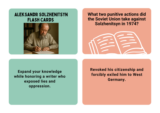 Aleksandr Solzhenitsyn Digital Download Flash Cards